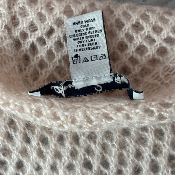 American Rag Wool/Mohair Blend Sweater - Blush/Cream Size L/XL - Picture 9 of 9